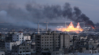 Gaza High Angle Burst